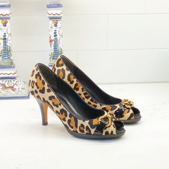 Cole Haan x Nike Air Pony Hair Peep-Toe Heels - Picture 6 of 11